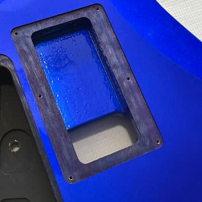 2010's Indonesian Jackson Pro Plus Series DKA Dinky Metallic Candy Blue Guitar Body Floyd Ready image 13