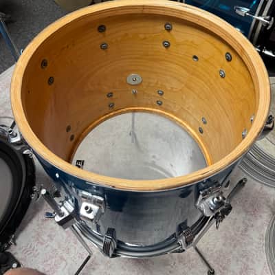 Ludwig Vintage Drum Set  1969 - Blue Sparkle image 13