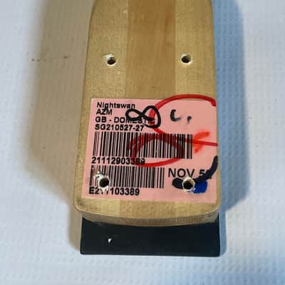 2021 Indonesian Kramer Nightswan Reverse Guitar Neck 24 Fret Floyd Ready Ebony Board Aztec Marble image 21