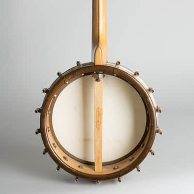 Bacon Orchestra Style B Mandolin Banjo, c. 1917, original black hard shell case. image 2