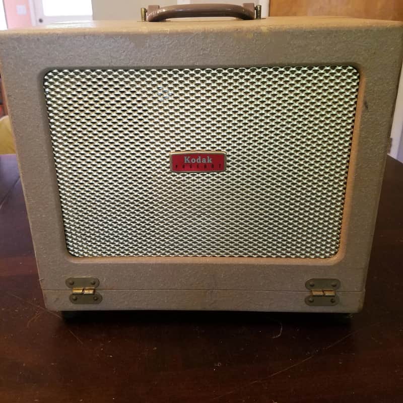 Kodak Mono 8 Watt Tube Amp Project and Cab, Speaker AlNiCo 6x9 1963 Tan image 1