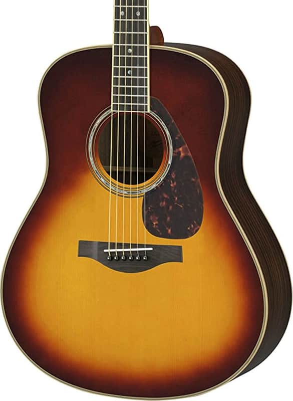 Yamaha LL16 Jumbo Acoustic-Electric Guitar, Solid Spruce Top, Brown Sunburst image 1