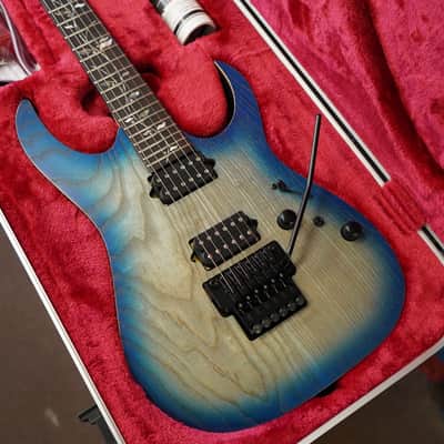 IBANEZ j.custom Limited Edition RG8620SHGFB Glost Fleet Blue Burst 6-String Electric Guitar w/ Molded Hard Case 2026 image 6