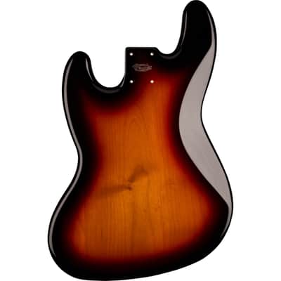Genuine Fender Standard Series Jazz Bass Alder Body, Brown Sunburst image 3