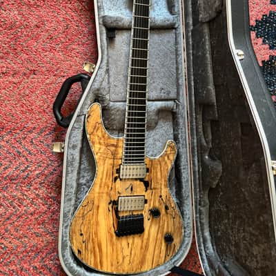 Mayones Regius 7 Spalted Maple 4a Trans Natural Satin 2018 - Trans Natural Satin image 4