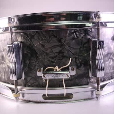 Ludwig 5.5x14"Jazz Festival Black Diamond Pearl Snare Drum 60s Vintage BDP Fest image 8