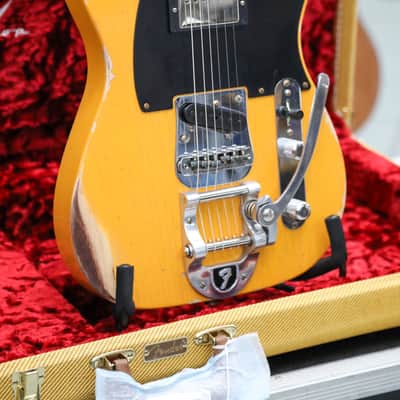 FENDER 50s Vibra Tele Heavy Relic Aged Butterscotch Blonde image 11