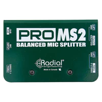 Radial ProMS2 Passive Microphone Spliter with Eclipse ETMS10 Transformer and Switchable Pad on Input image 1