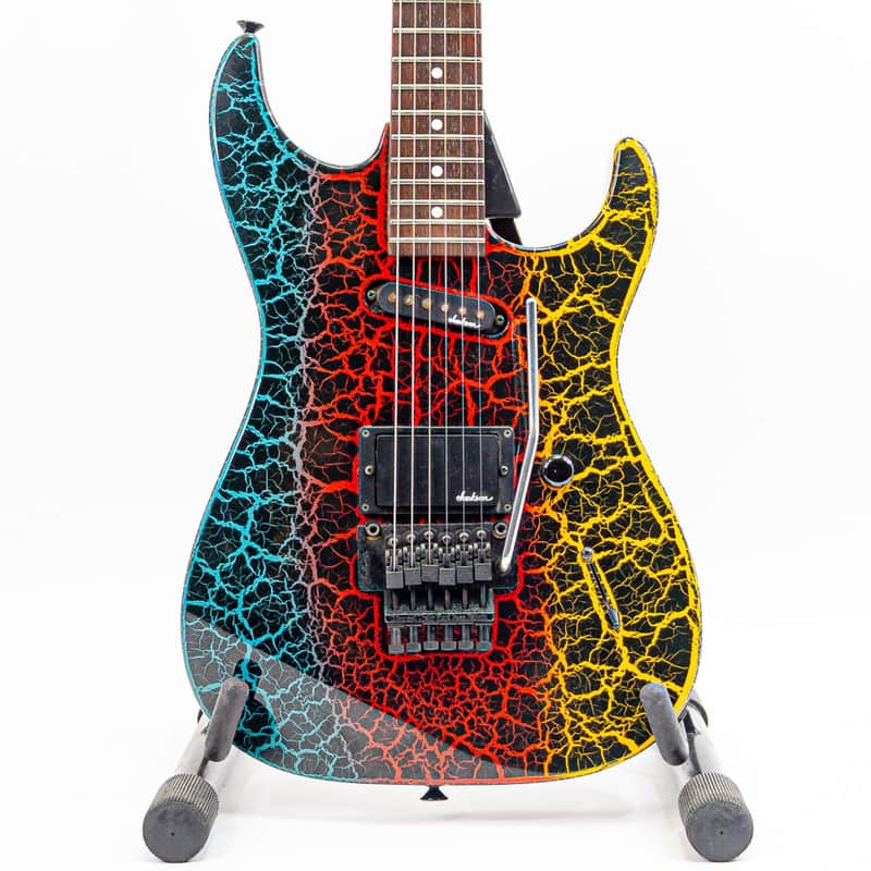 1988–1989 Charvel Model 3DR – Tri Color Crackle – MIJ Japan – Case