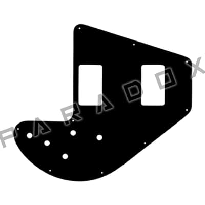 Custom Pickguard For 1975 - 1983 Made in America Gibson Ripper Bass - Black/Parchment/Black .090" image 1