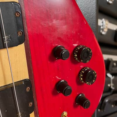 SIGNED by Rudy Sarzo Peavey Rudy Sarzo Bass 1980s Red With Case image 8