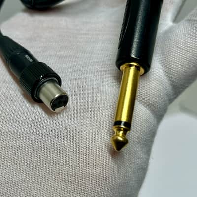 Shure WA305 Gold-plated Neutrik 1/4" Straight TS to TA4F Cable 3' Premium threaded locking Instrument Guitar Cable 95A20085 for Glx-d GLXD GLXD1 AD1 ADX1 bodypack ULX-D QLX-D Transmitters Wireless System Line 6 G50 G55 G90 Relay AKG image 3