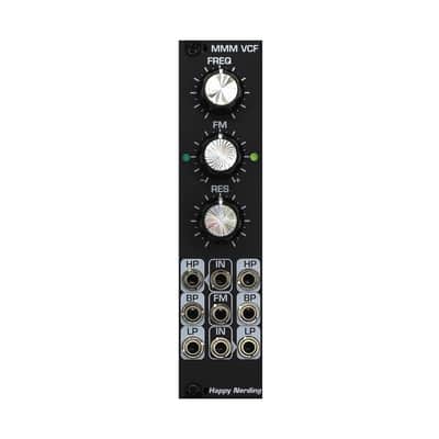 Happy Nerding MMM VCF 6HP Dual Multi-Mode Transistor Ladder Filter - Black image 1