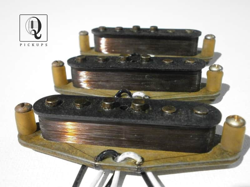 Stratocaster HEAVY RELIC 68 69 Pickups SET Hand Wound  1968 - 1974 Fender Vintage Strat Aged Q image 1