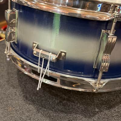 1965 Ludwig Pioneer in Blue/Silver Duco Lacquer (w/vintage case, stand, Ludwig sticks) image 6