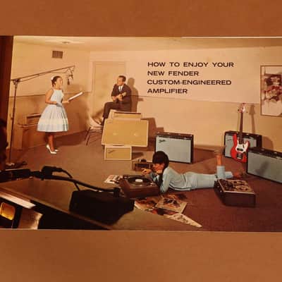 1965 Fender Champ Amp AA764 - Blackface - All Original - Incl. Original Shipping Box & Leather Cover image 10