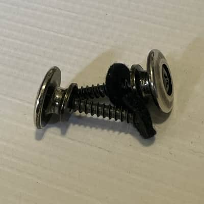 1980's Japan Ibanez RG & S Series Large Head Oversize Worn Black Strap Buttons image 4