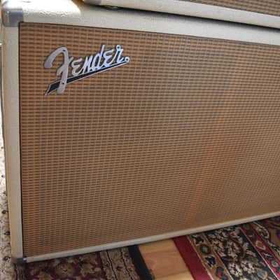 1962 Fender Bandmaster w/ 2x12 Cabinet Blond Pre-CBS image 8