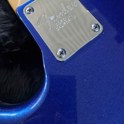 Fender American Standard Jazz Bass Fretless Custom Upgrades Mystic Blue 4-String image 15