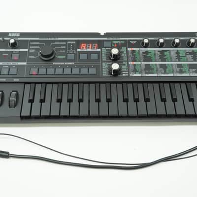 [SALE Ends Aug 12] KORG microKORG BKBK Limited All Black Edition Analog Modeling Synthesizer w/ PSU, Mic image 1