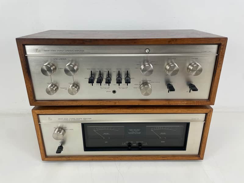 Luxman CL-350 & M-150 – Stereo Pre-Amplifier / Power Amplifier Set – Fully Recapped image 1