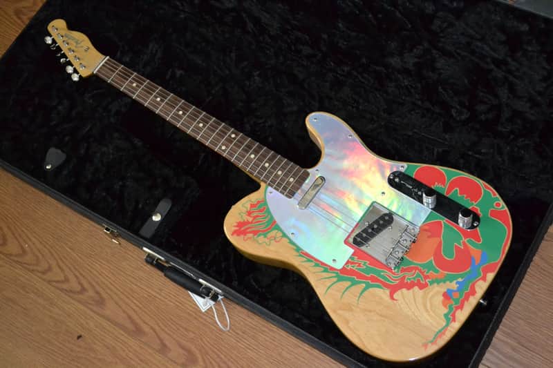 Fender Artist Series Jimmy Page Telecaster with Rosewood Fretboard 2019 - Natural with Dragon Graphic