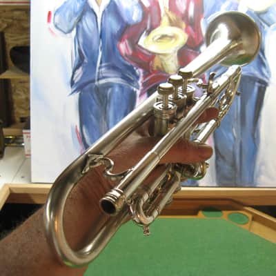 Bandmaster Artist Peashooter Trumpet 1933 - Buescher Art Stencil - No Case or MP image 12
