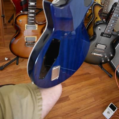ESP E-II Eclipse , 2025, Blue natural fade, Burl top, OHSC, Exceptional condition image 18