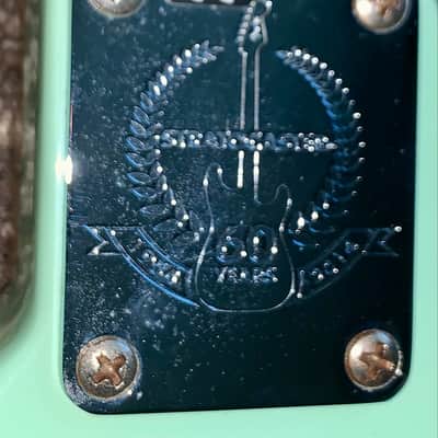 2013 Fender 60th anniversary American Special Stratocaster  with Maple Fretboard electric guitar made in the USA seafoam green image 7