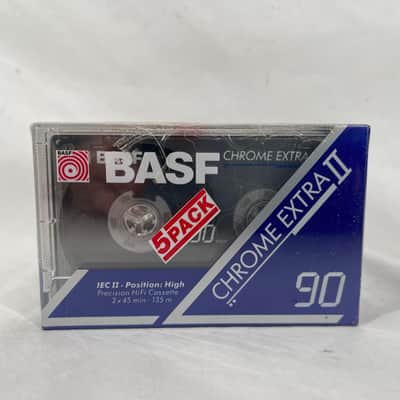 BASF Chrome Extra II CE II 90 cassette tape NEW Factory Sealed 5 PACK Type 2 image 3