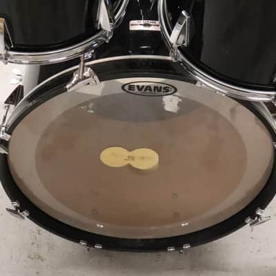 Yamaha Stage Series 4pc Black Drum Kit Set 12/13/16/22" Vintage 1980's image 16