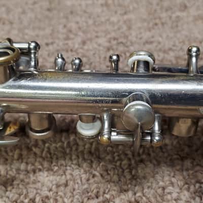 AT Metal Clarinet in Bb new leather pads 1930's ? 1940's - Nickel chrome VIDEO image 4