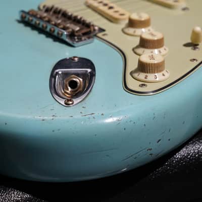 Fender Masterbuilt Andy Hicks Fat 64 Strat Brazilian Rosewood Journeyman Relic Aged Daphne Blue Josefina Pickups image 11