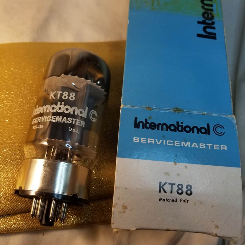 G.E Tight Matched Pair (2) KT88 tNOS AT1000 TESTED Vacuum Tubes 6550 USA Beam Power Tetrode 1957-1970 image 1