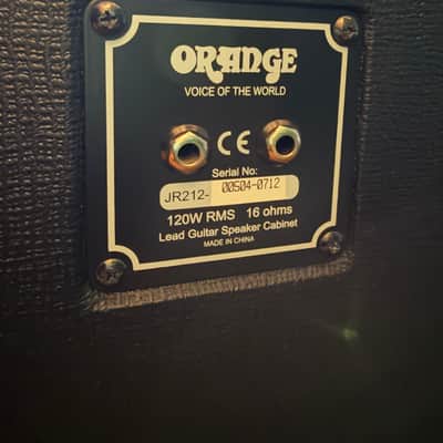 Orange PPC212 120-Watt 2x12" Guitar Cabinet 2002 - Present - Black image 2