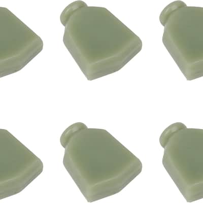 Light Green Plastic Tuning Key Buttons Machine Head Buttons Replacement for Guitar Pack of 6 image 1