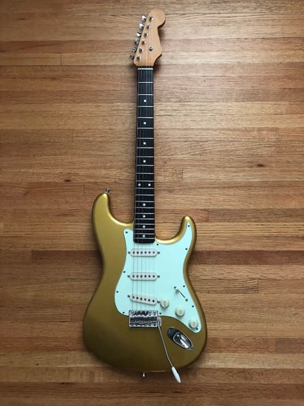 MJT Strat Aztec Gold Eric Johnson pickups image 1