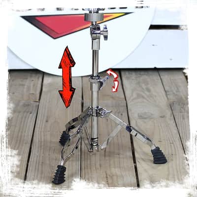 Snare Drum Stand - GRIFFIN Percussion Hardware Tom Holder Practice Pad Mount Key image 12