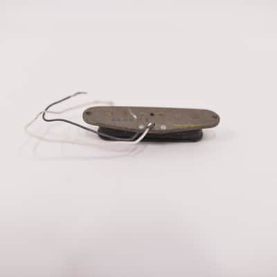 1977 Vintage Fender Stratocaster Pickup Gray-Bottom Flat-Pole Nonworking to Fix 1970's image 9