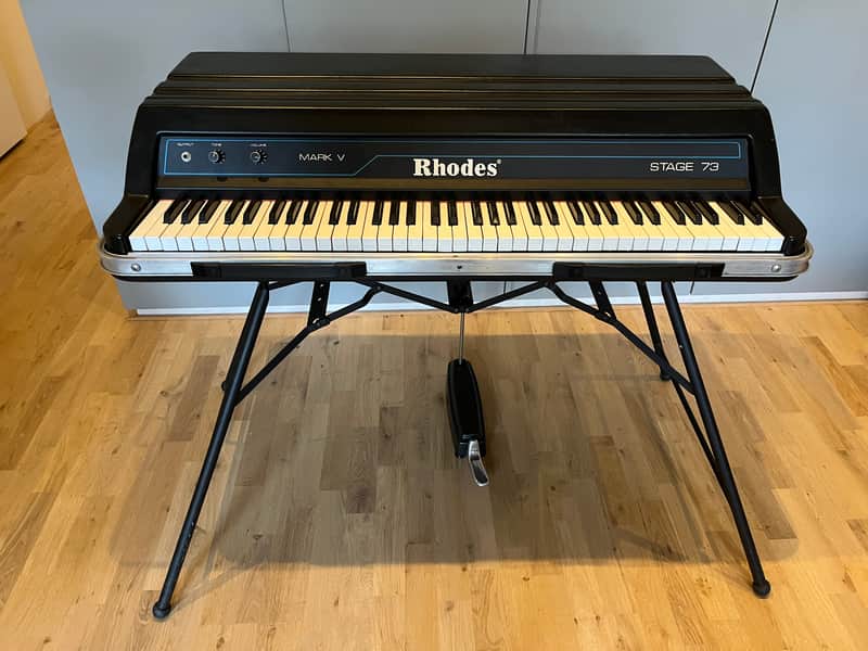 Rhodes Mark V Stage 73 73-Key Electric Piano 1984 Black image 1
