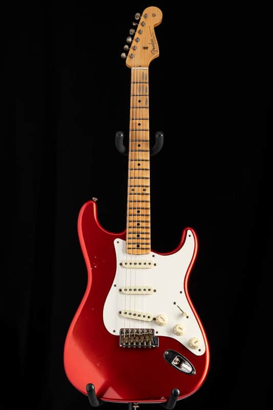 Fender Custom Shop '56 Stratocaster Journeyman Super Faded/Aged Candy Apple Red image 1