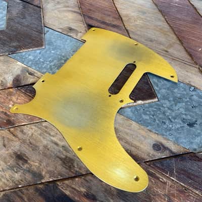 Real Life Relics Aged Gold Anodized Aluminum Pickguard For Fender® Telecaster® 8 Hole    [PGO4] image 2