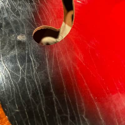 Vintage Eko Modello 100 Archtop 1960's Redburst - Italian Made image 5