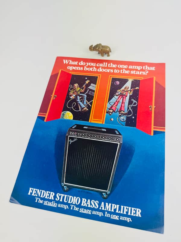 Fender Studio Bass Amplifier Flyer 1978 image 1