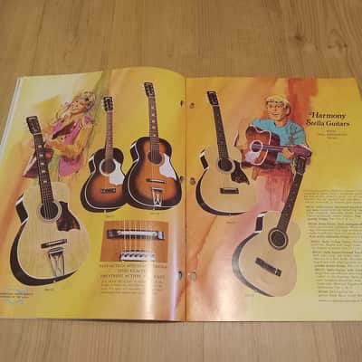 Vintage 1972 Harmony Instrument Catalog! Rare, Original Case Candy, Paperwork! image 5