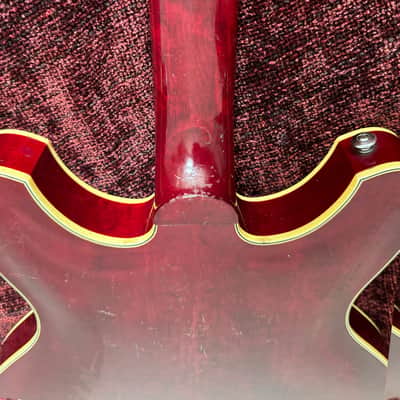 Yamaha SA-70 Short Scale Bass Guitar - Fretless - Semi Acoustic - Jumbo Hard Case - 1969 image 16