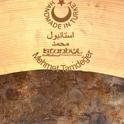DARK 1/2 LATHE ISTANBUL Mehmet Hamer 16” SPLIT CRASH 914 g PERFECT Turk Traditional image 4