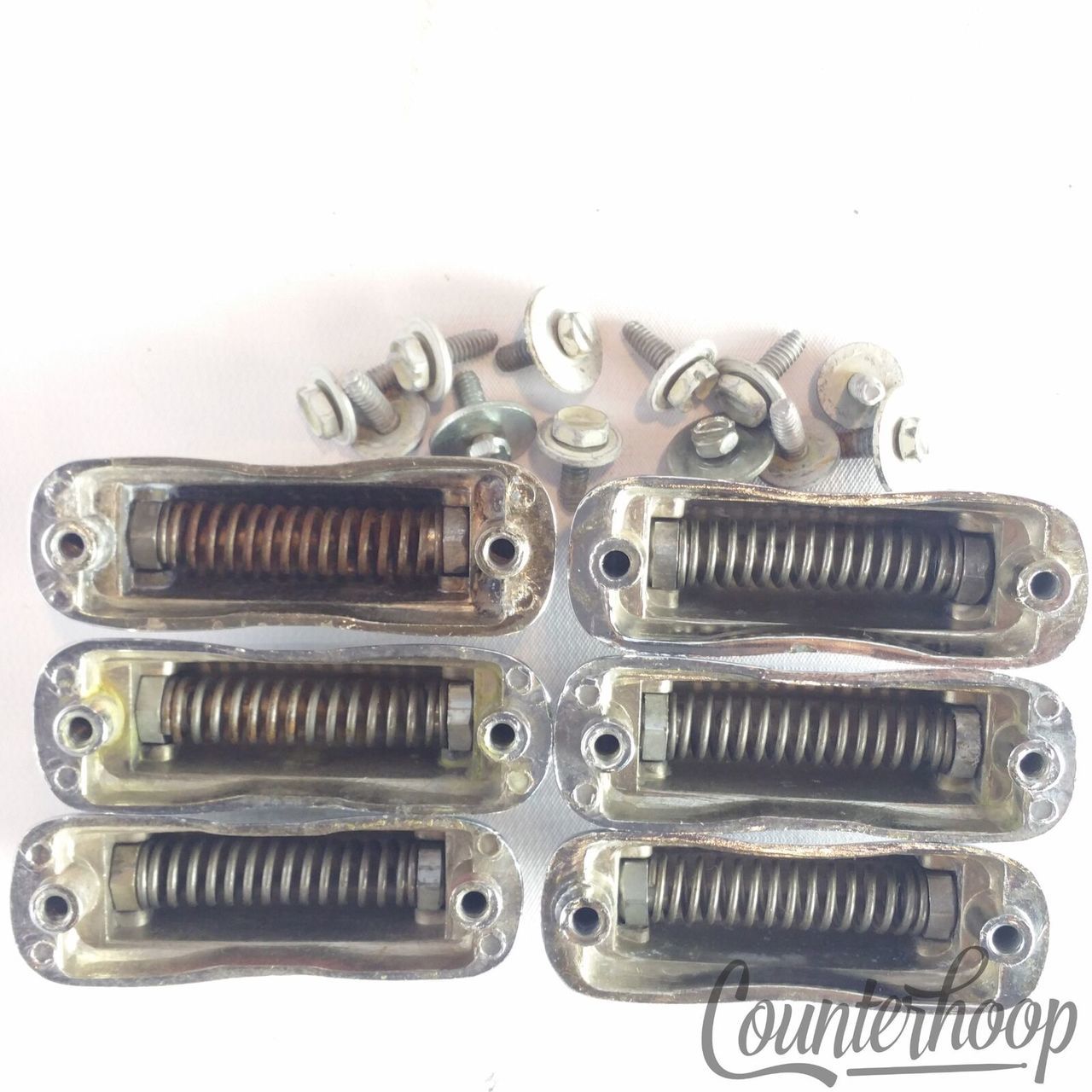 Slingerland 6x Sound King Snare Drum Lugs Chrome Slot-Hex Deluxe 60s VG+* — main photograph