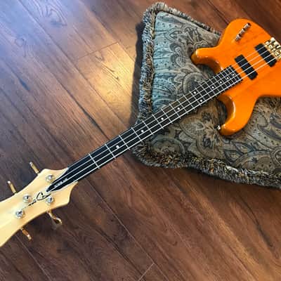 Dean Jeff Berlin Signature European Custom Natural Amber and Ebony Bartolini image 7
