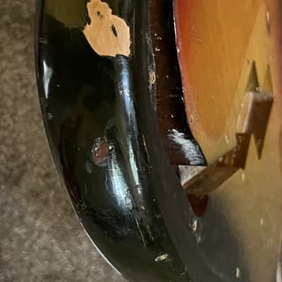 1974 Fender Precision bass body Sunburst original image 9